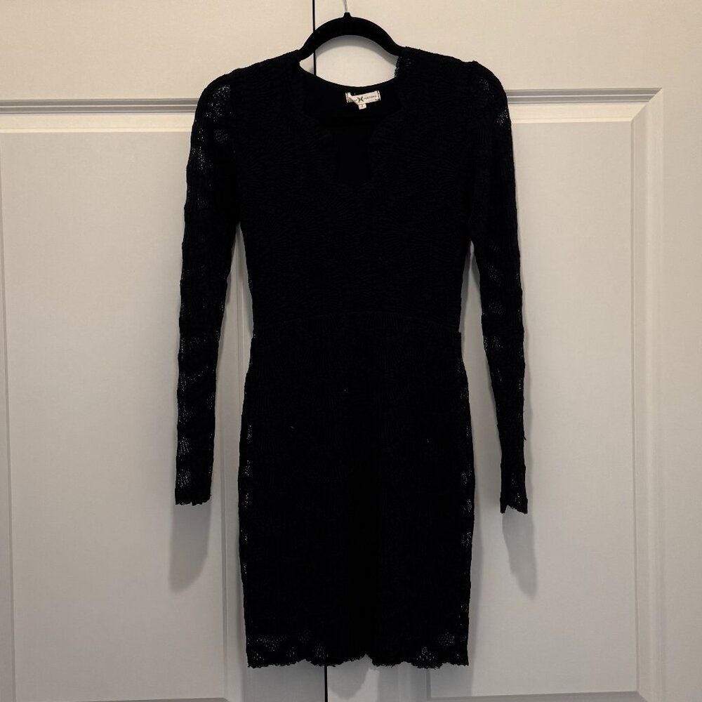 Nightcap Long-sleeve Lace Dress